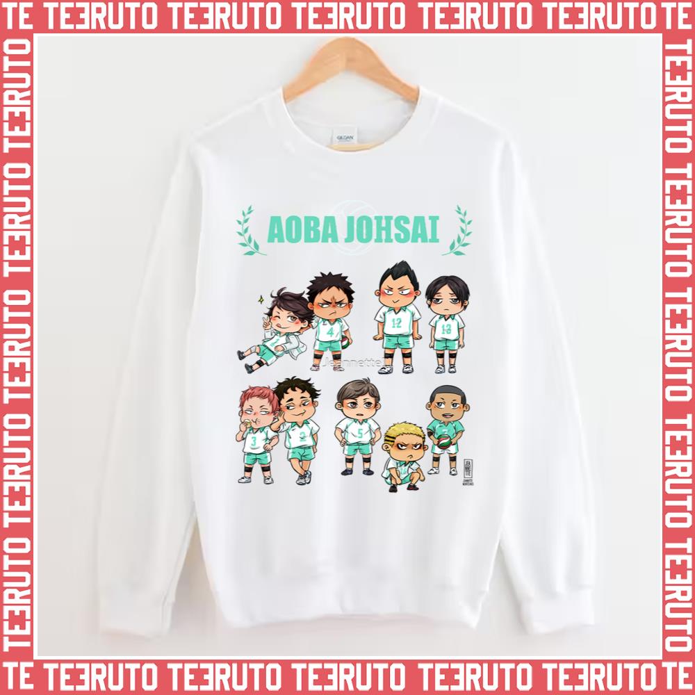 Aoba Johsai Chibis Characters Unisex Sweatshirt