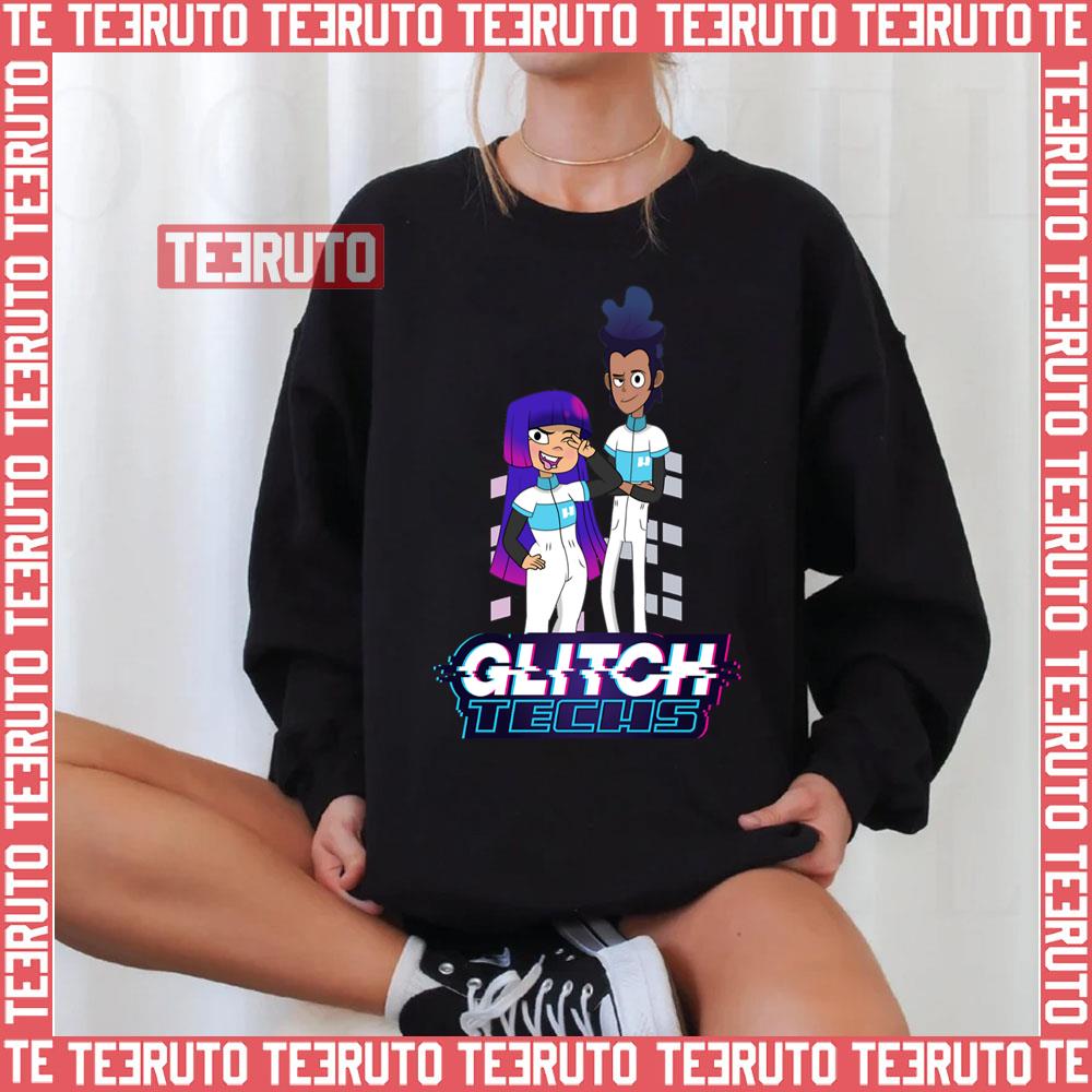 Best Glitch Techs Animated Team Unisex Sweatshirt