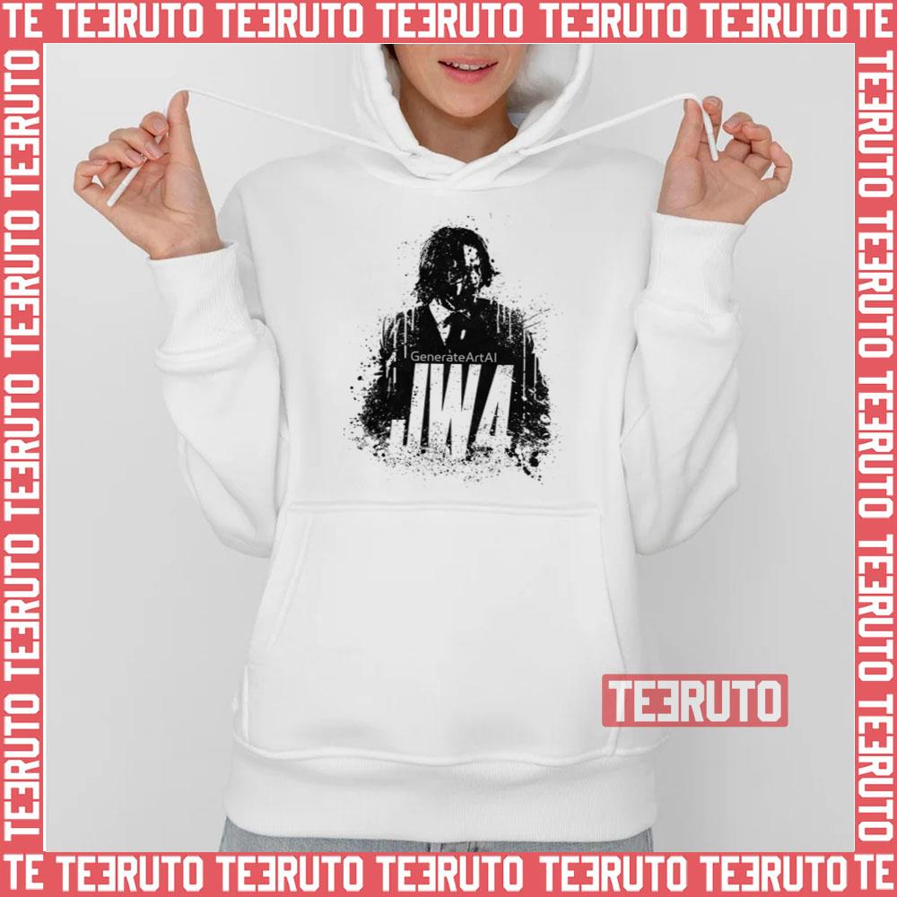 Black Aesthetic Art John Wick Chapter 4 Unisex Hoodie