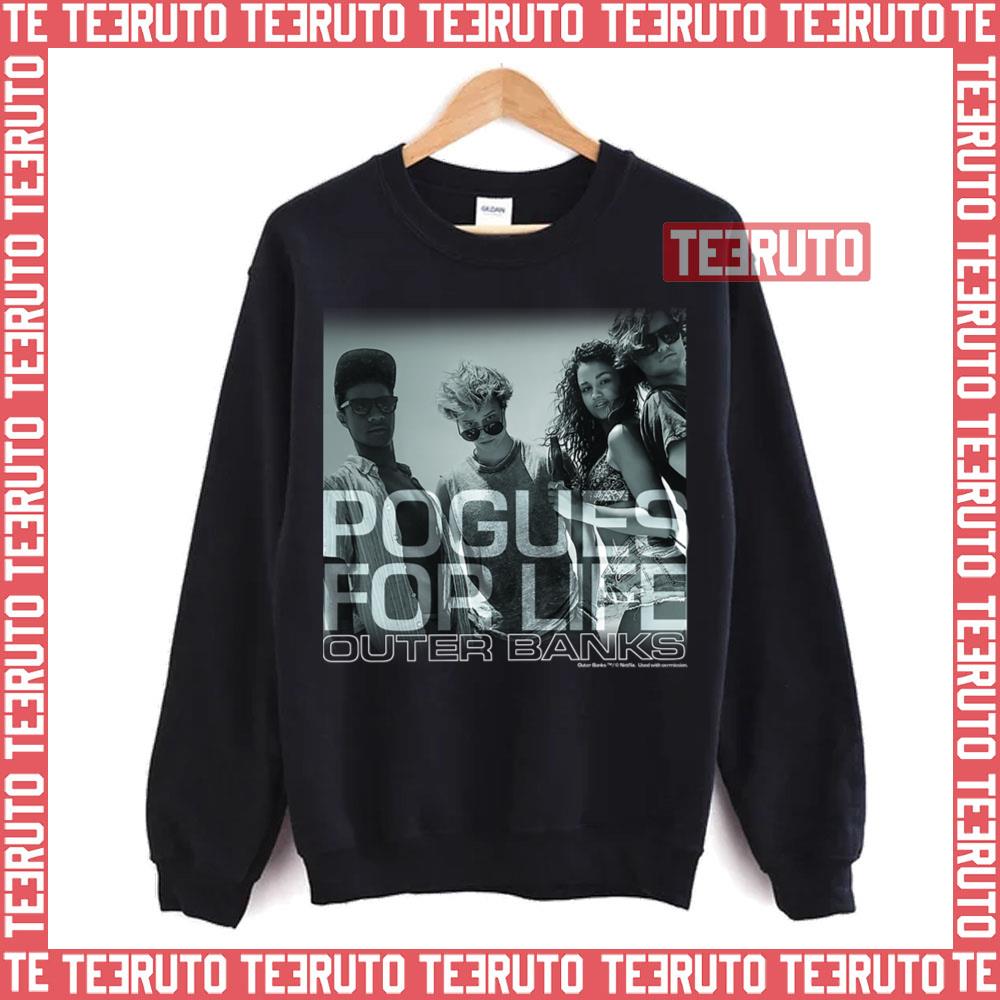 Black Outer Banks Pogues For Life Group Photo Unisex Sweatshirt