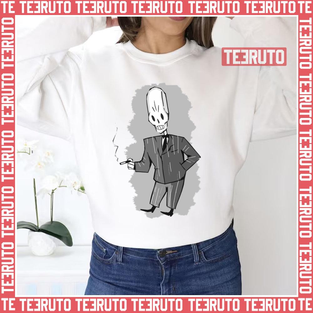 Black & White Manny Grim Fandango Unisex Sweatshirt