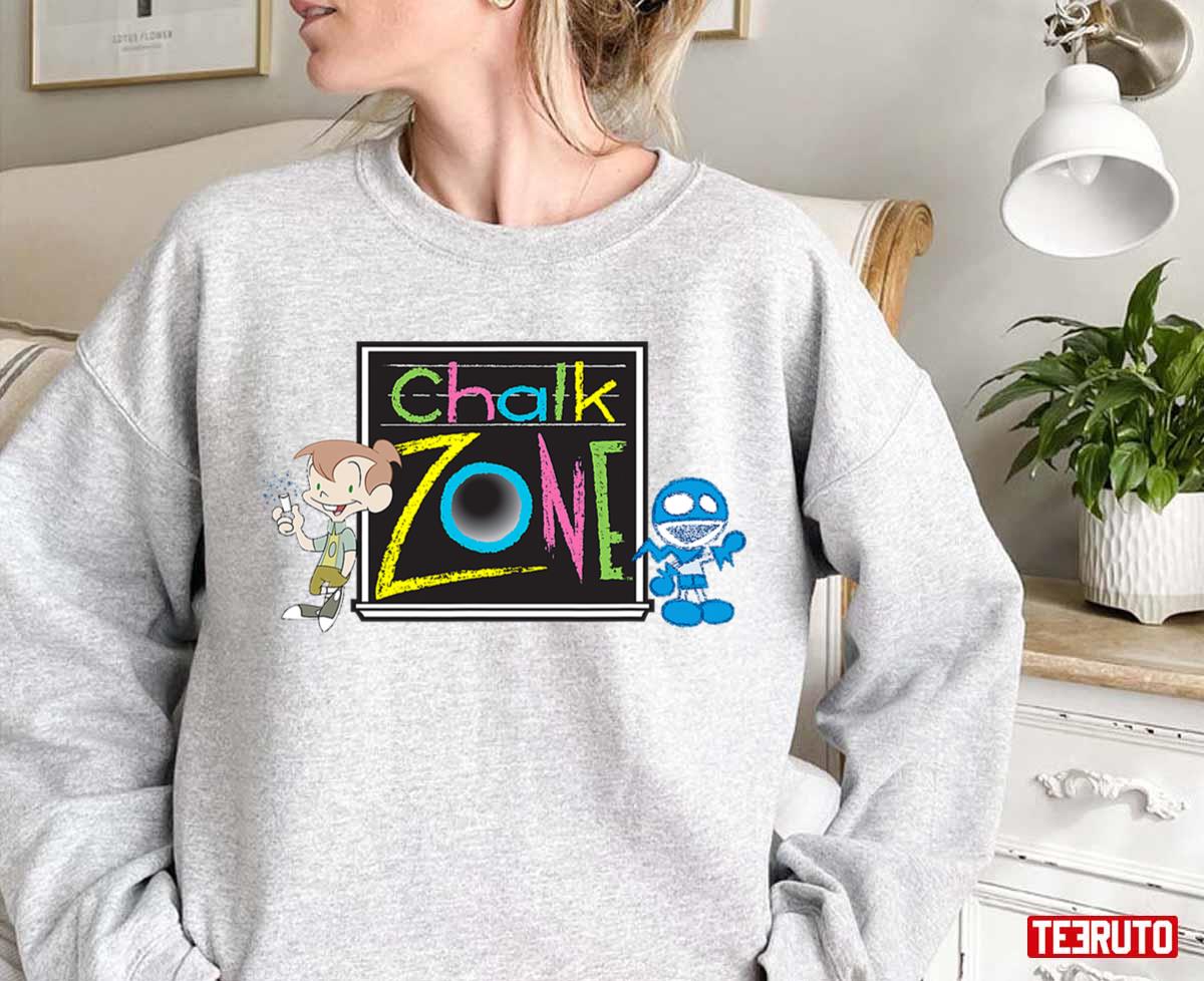 Chalkzone Logo With Rudy And Snap Unisex Sweatshirt
