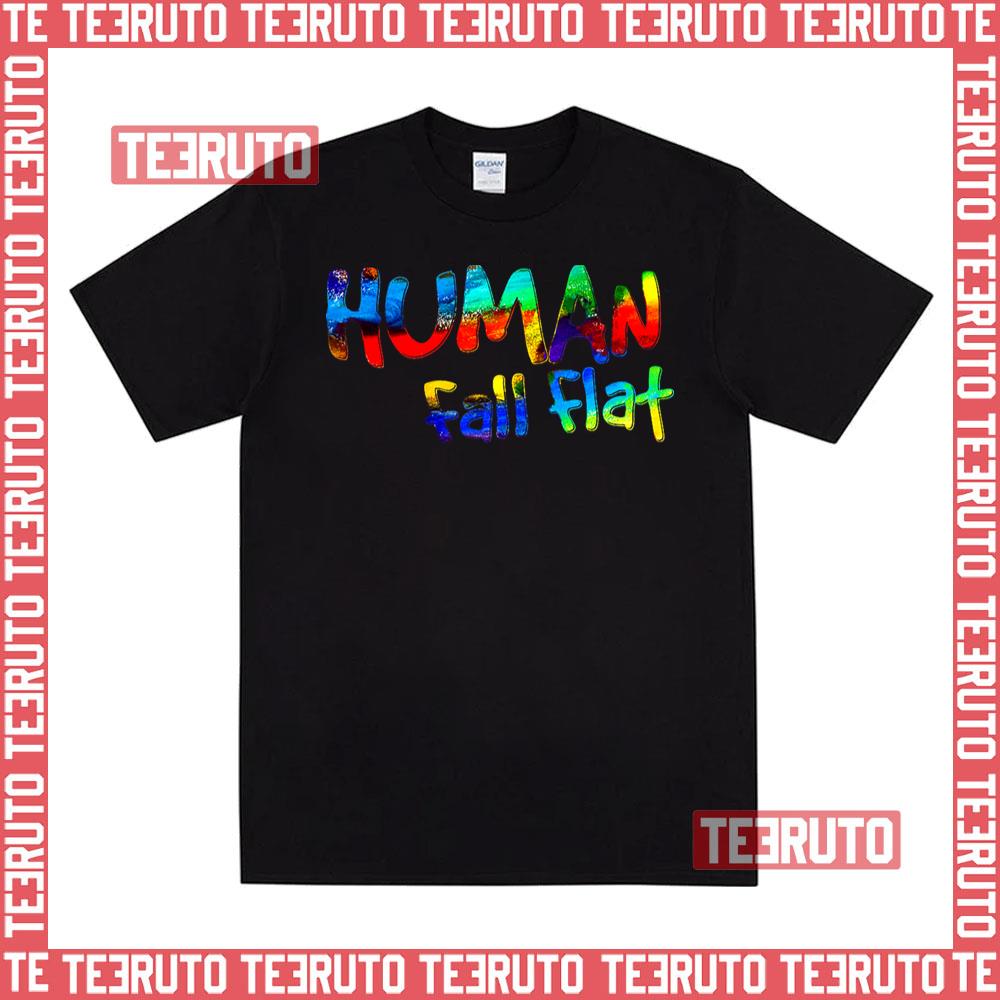 Colored Logo Human Fall Flat Unisex T-Shirt