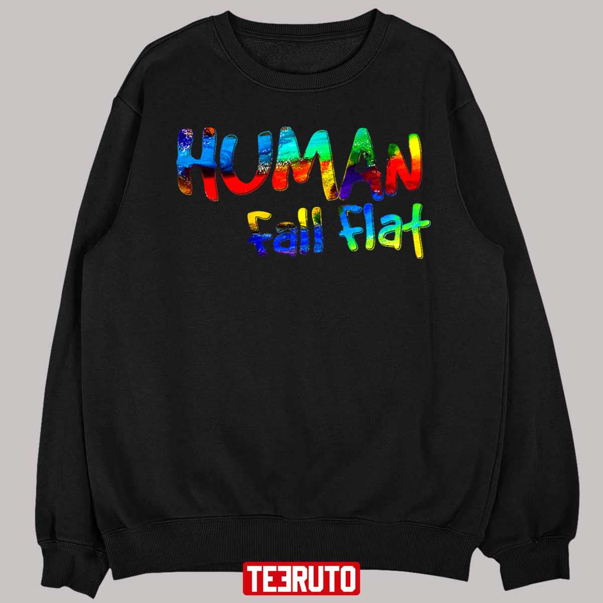 Colored Logo Human Fall Flat Unisex T-Shirt