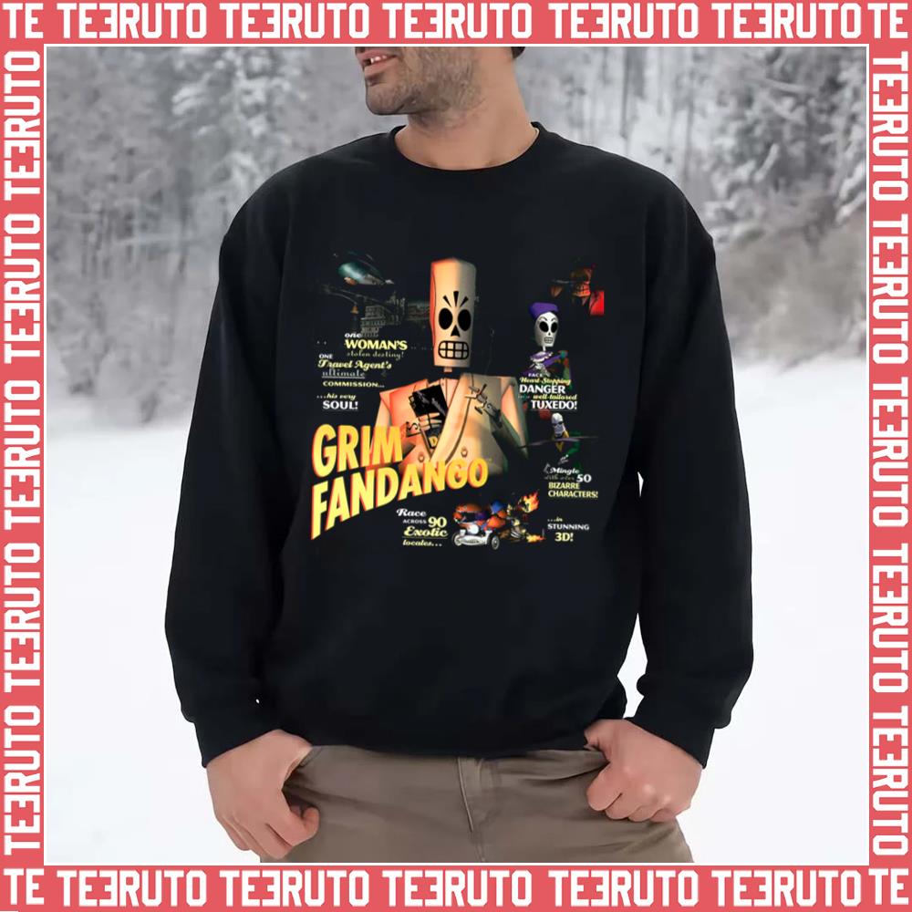 Day Of The Dead Vintage Grim Fandango Unisex Sweatshirt