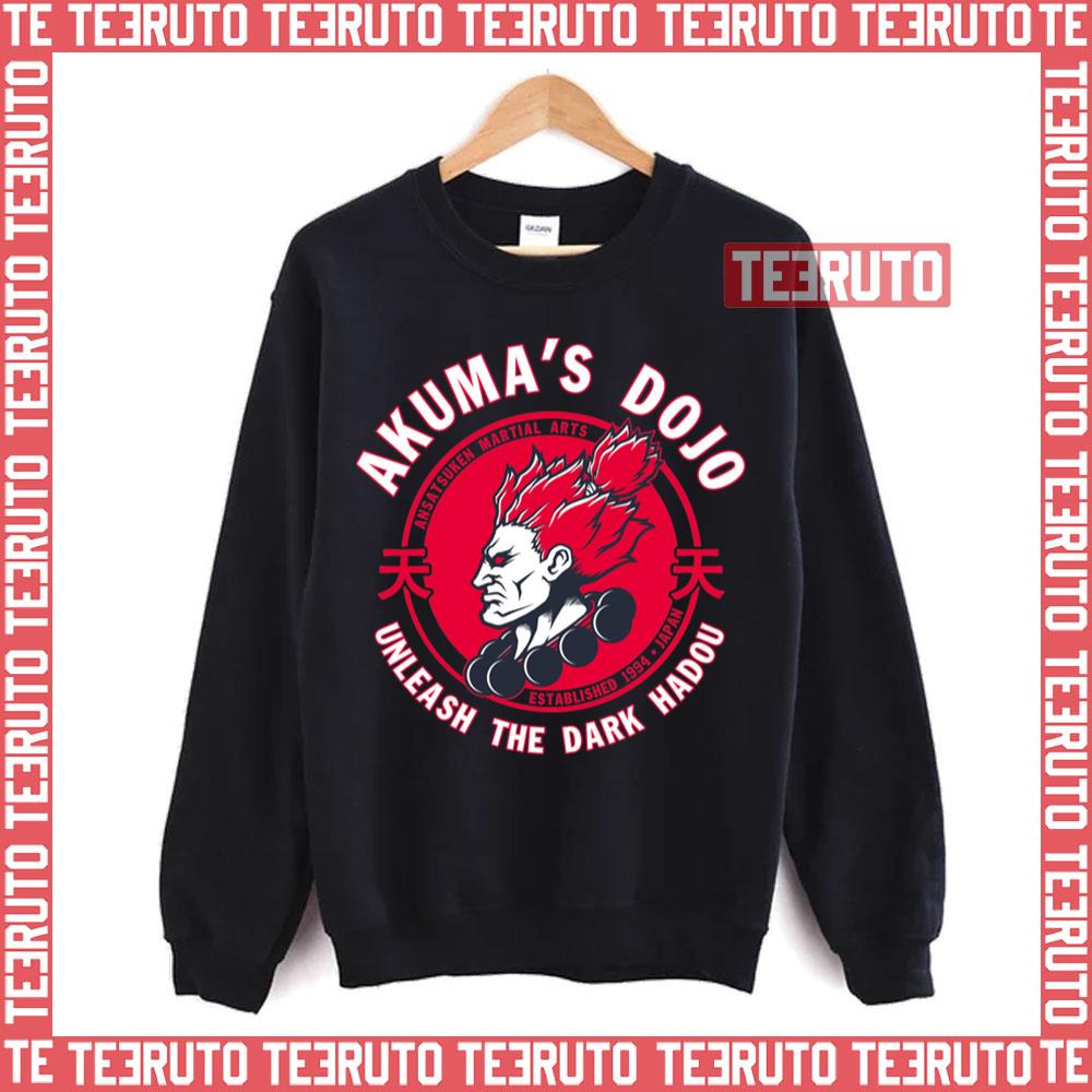 Demon Dojo Akuma Street Fighter Round Logo Unisex Sweatshirt