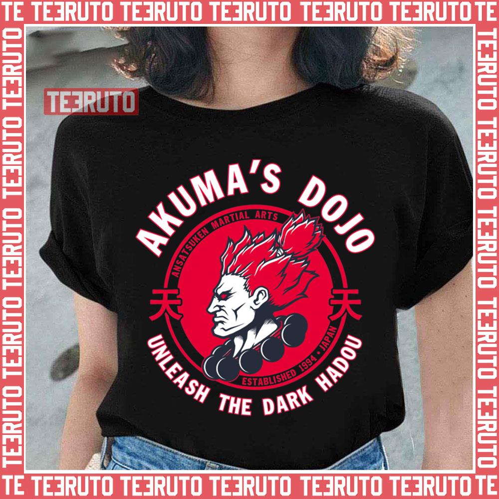 Demon Dojo Akuma Street Fighter Round Logo Unisex Sweatshirt