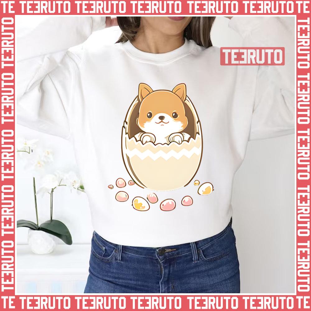 Dog In The Egg Cartoon Design Unisex Sweatshirt