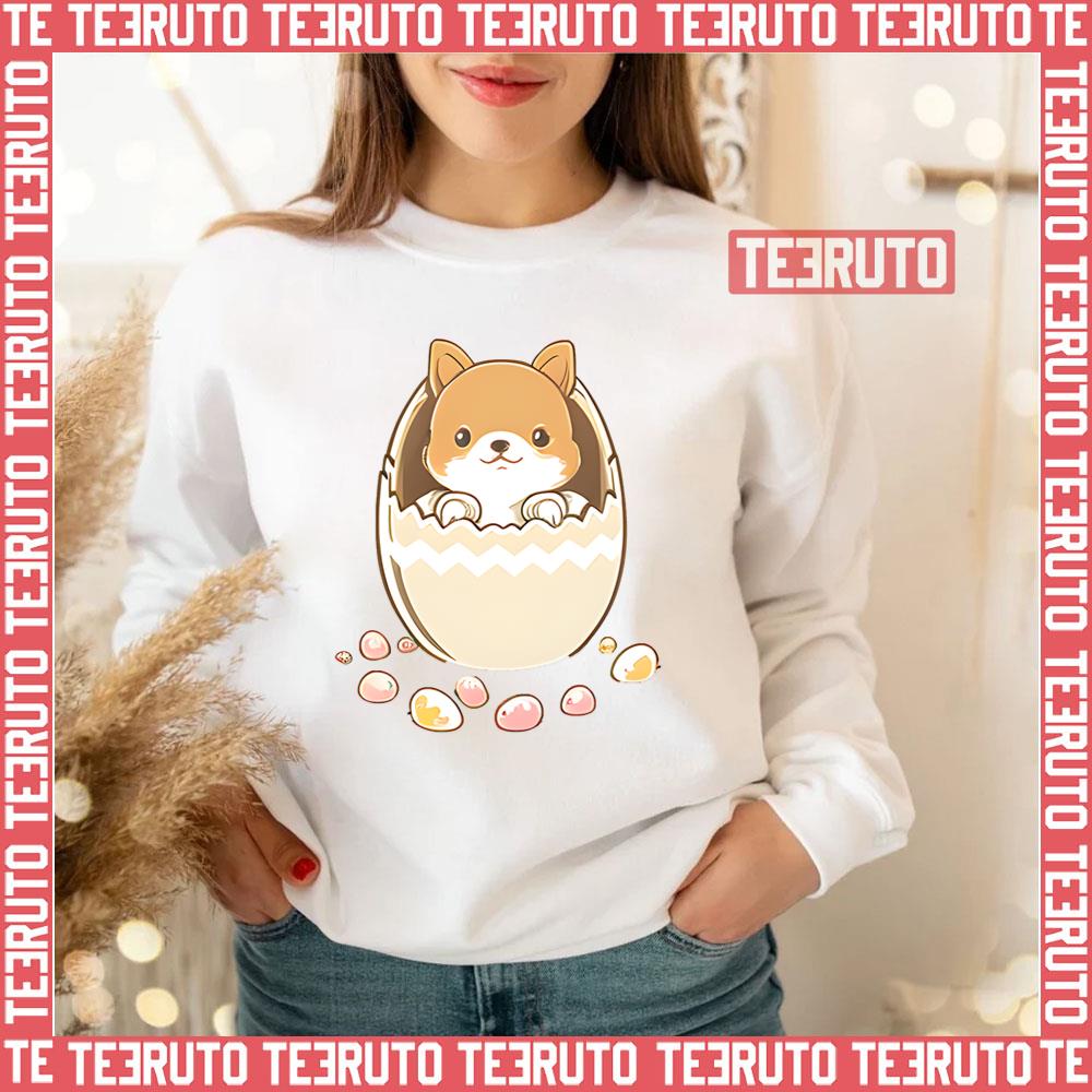 Dog In The Egg Cartoon Design Unisex Sweatshirt