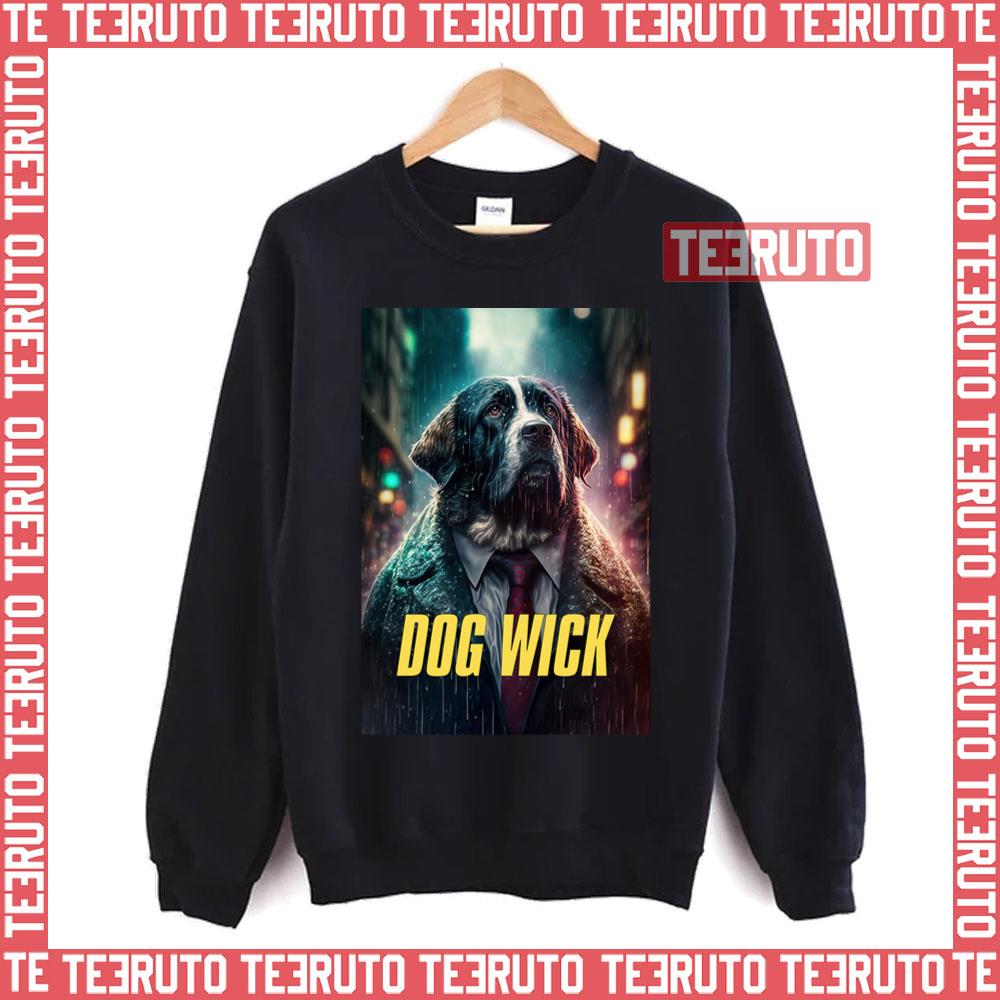 Dog Wick 4 With Text Keanu Reeves John Wick Unisex T-Shirt