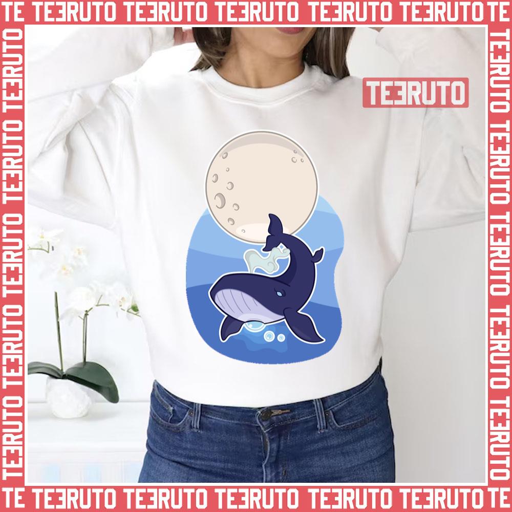 Flying Blue Humpback Whale Unisex Sweatshirt