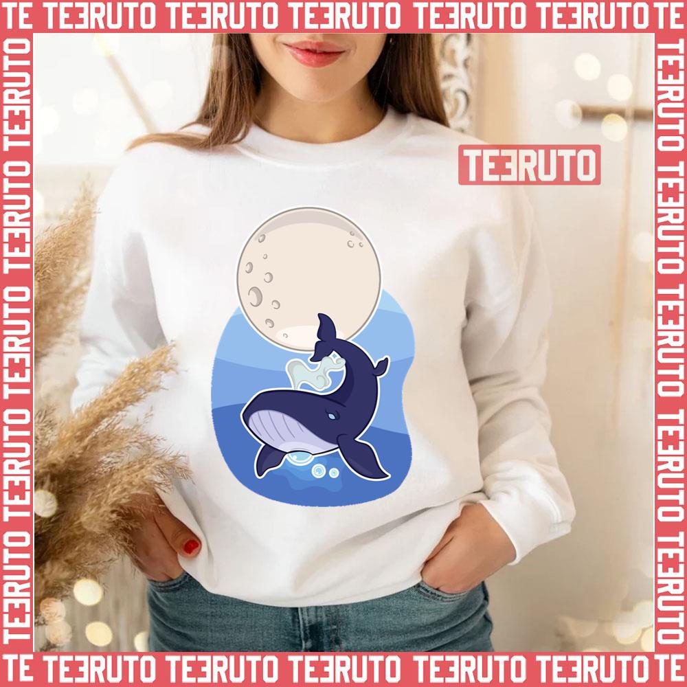 Flying Blue Humpback Whale Unisex Sweatshirt