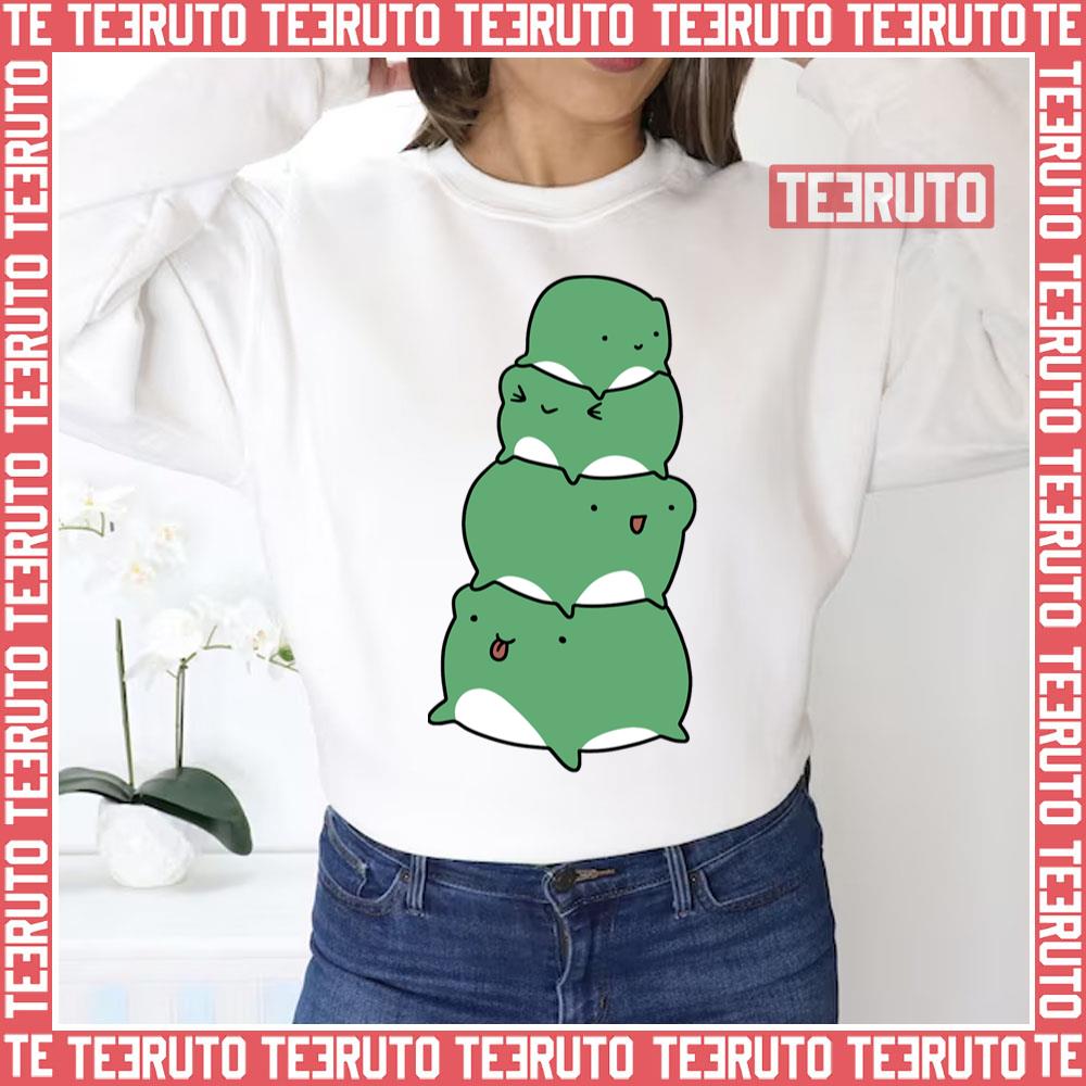 Frog Stack Cute Crew Unisex Sweatshirt