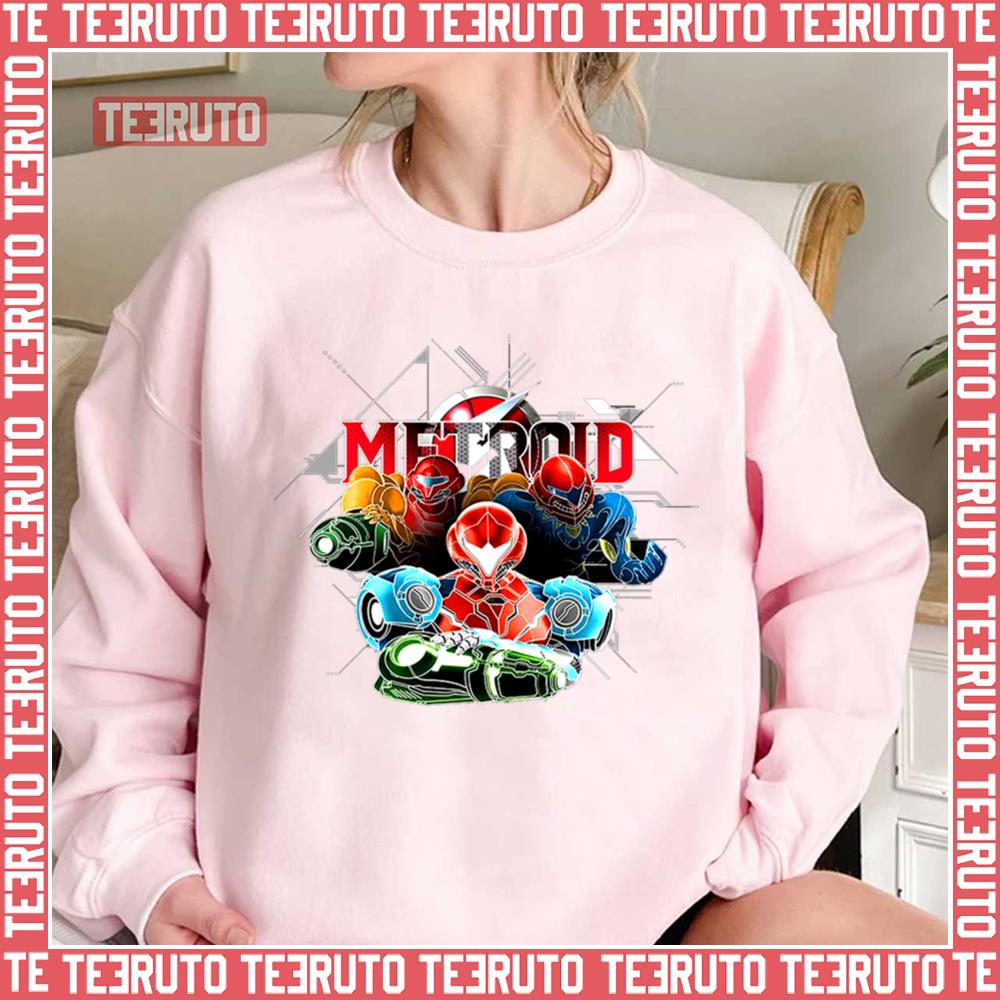 Geometric Design Dread Character Super Metroid Unisex Sweatshirt