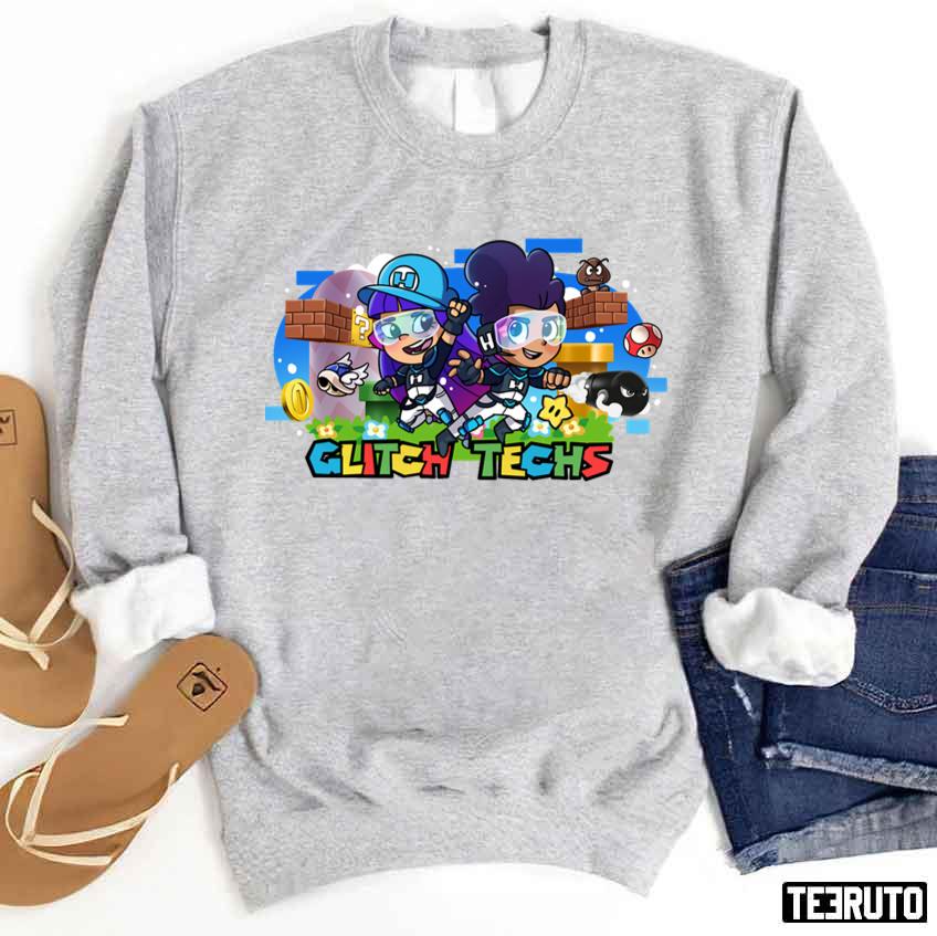 Glitch Techs Mario Parody Unisex Sweatshirt