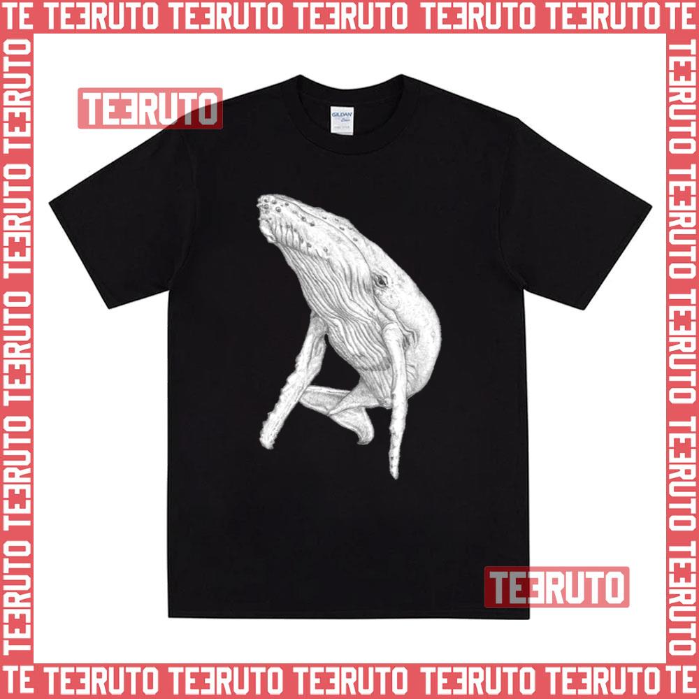 Humpback Whale White Design Unisex T-Shirt