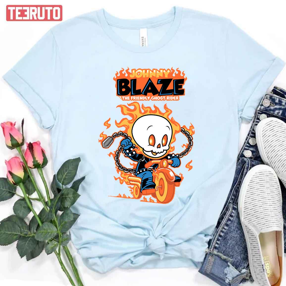 Johnny Blaze Casper The Ghost Parody Unisex T-Shirt