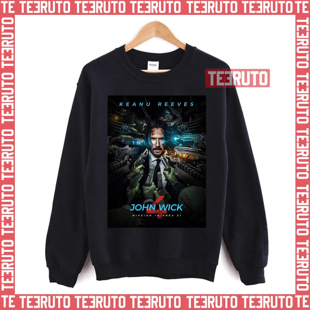 Keanu Reeves John Wick Mission In Area Unisex T-Shirt
