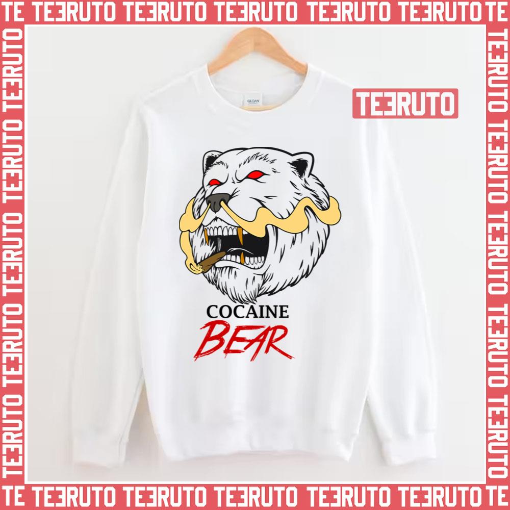 Love Cocaine Bear Design Unisex Sweatshirt