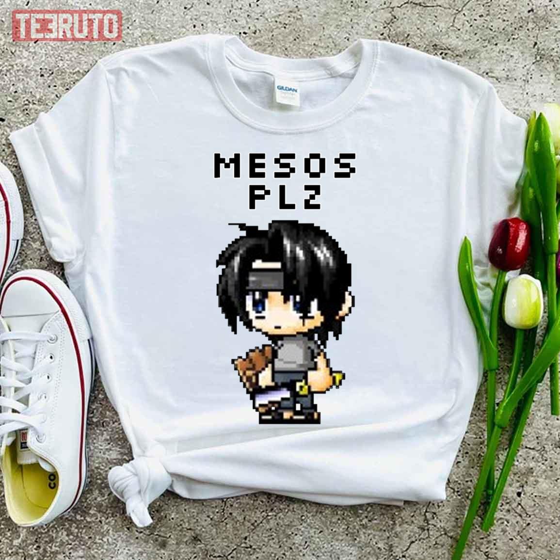 Mesos Plz Maplestory Noob Meme Transparent Unisex T-Shirt