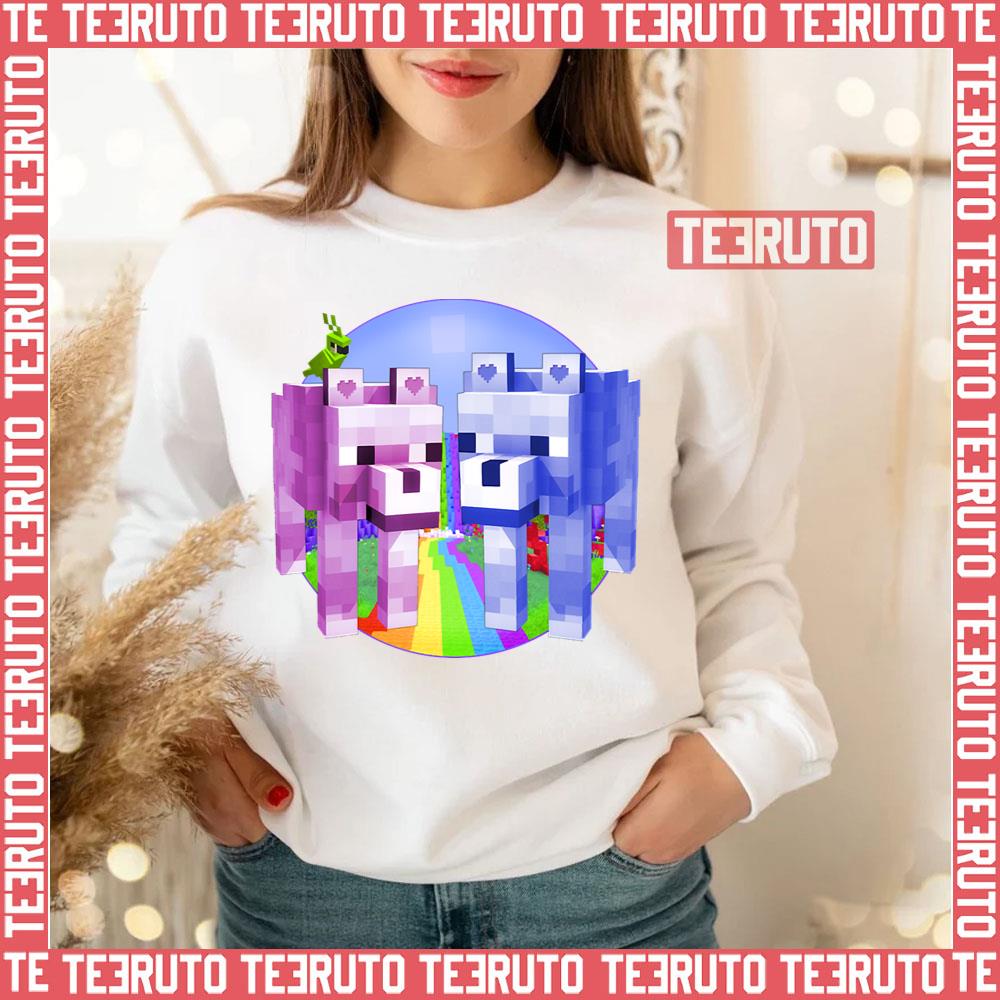 Minecraft Adorable Wolves Unisex Sweatshirt