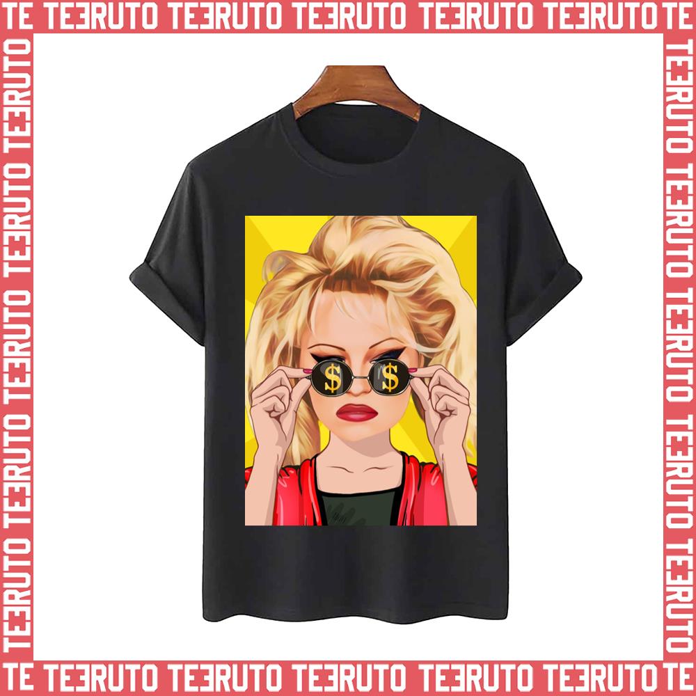 Money Icon Glasses Pamela Anderson Unisex T-Shirt