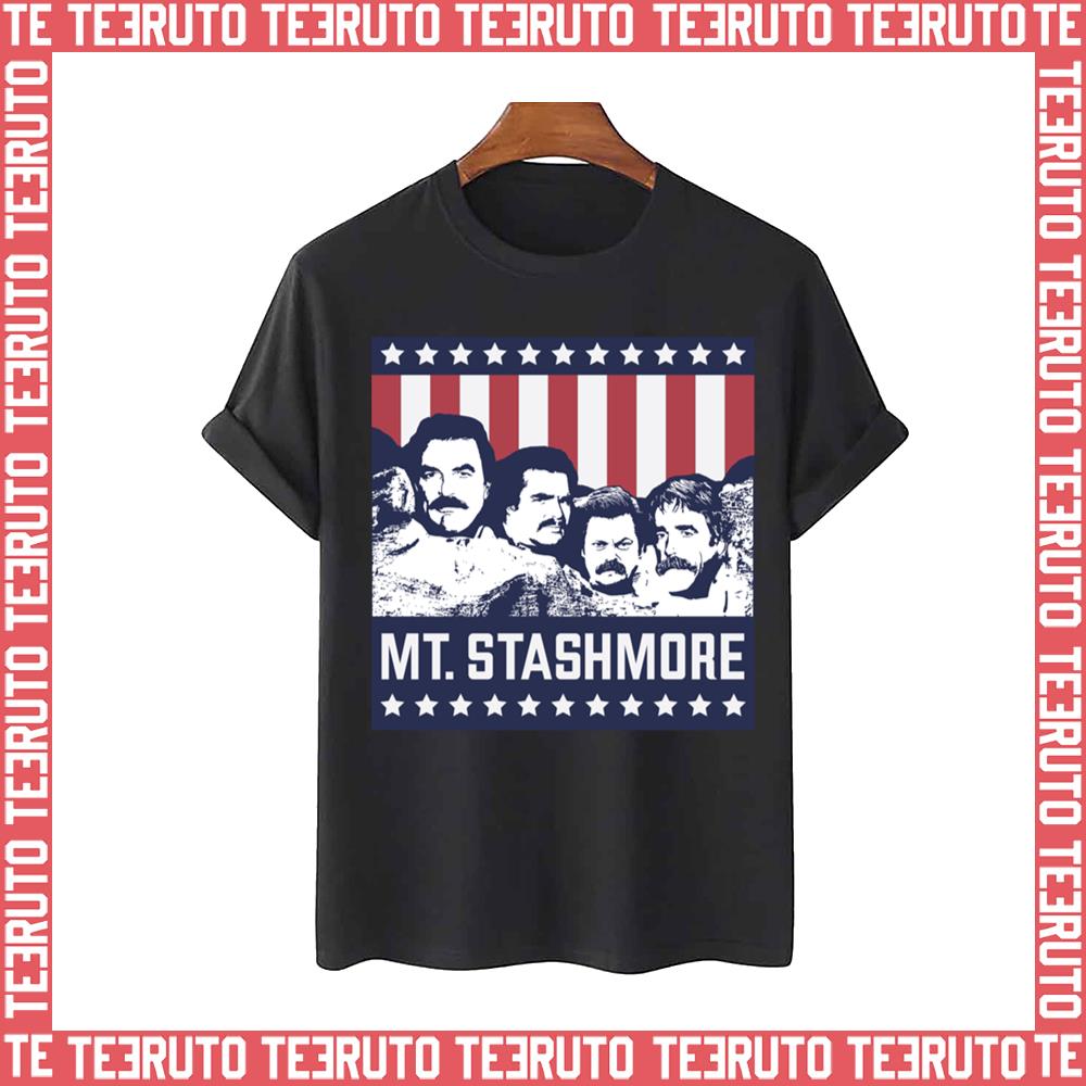 Mount Stashmore Celebrity Mustaches Unisex T-Shirt