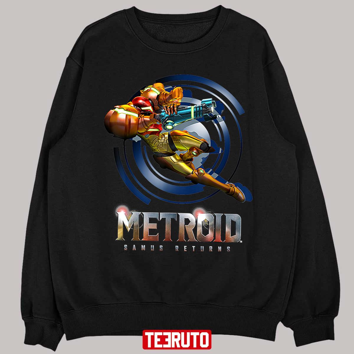 Nintendo Metroid Samus Returns Jump Action Unisex T-Shirt