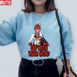 Off With Your Head ~ Riddle Rosehearts Twisted Wonderland Unisex Sweatshirt