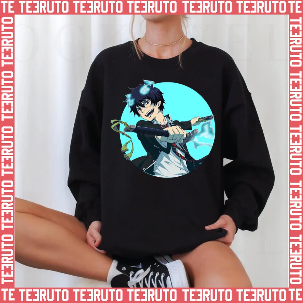 Okumura Bl Round Design Blue Exorcist Unisex Sweatshirt