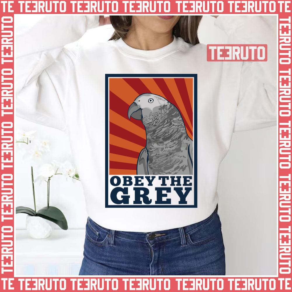 Parrot Obey The Grey Bellied Caique Unisex Sweatshirt
