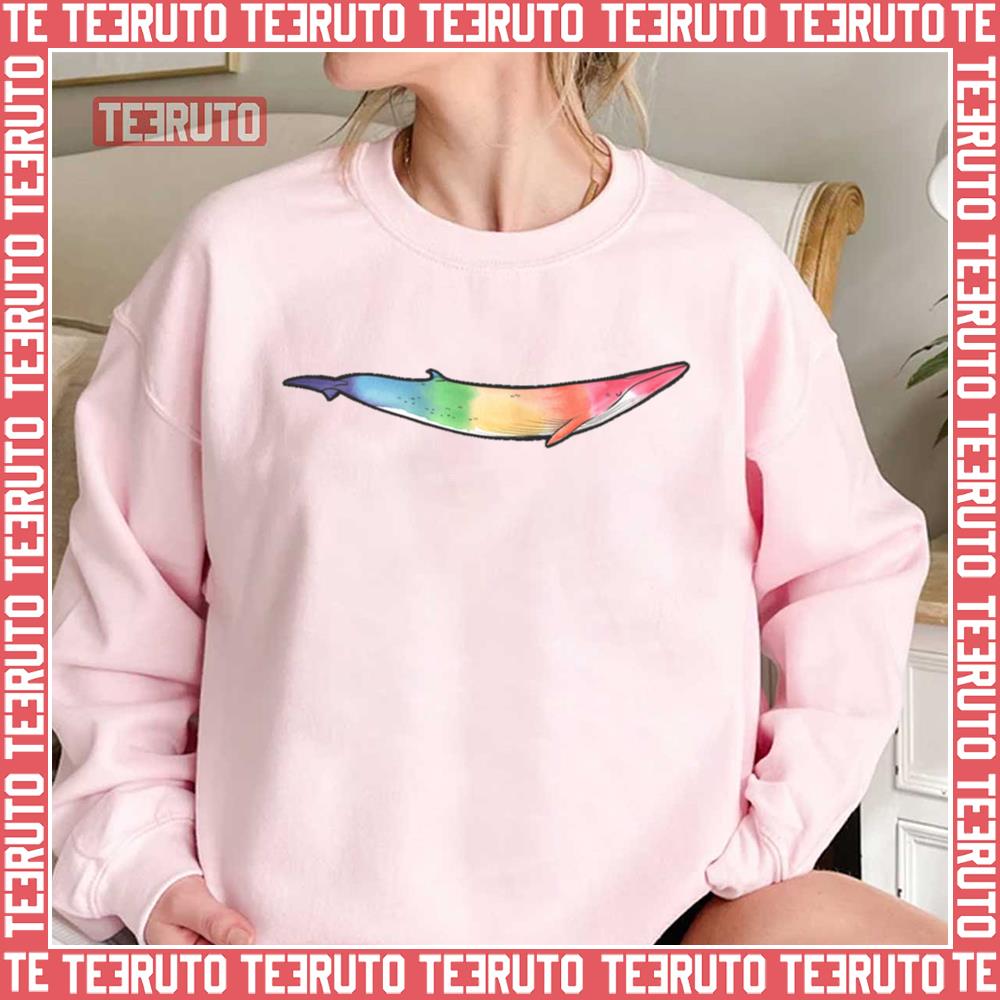 Rainbow Whale Pride Lgbtq Unisex Sweatshirt