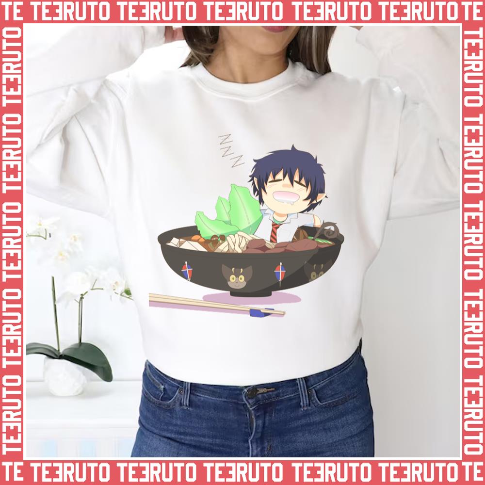 Ramen Time Blue Exorcist Sukiyaki Rin Unisex Sweatshirt