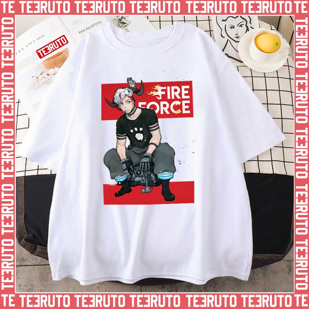 Red Design Shinra Fire Force Unisex T-Shirt