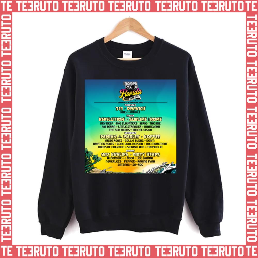 Reggae Rise Up Florida 2023 New Tour Unisex T-Shirt - Teeruto
