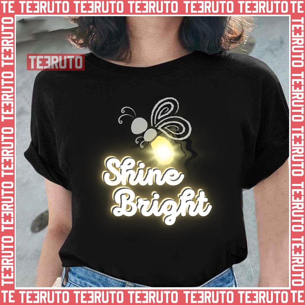 Shine Bright Firefly Aesthetic Design Unisex Sweatshirt