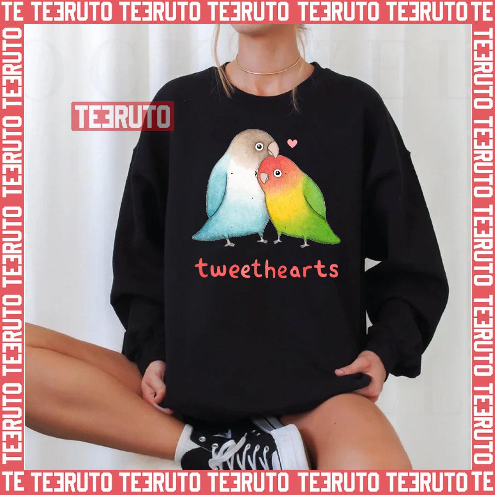 Tweethearts Parrot Design Unisex Sweatshirt