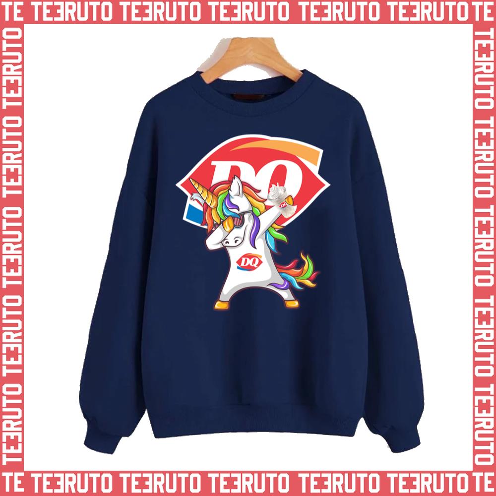 Unicorn Dabbing Dairy Queen 7 Best Vintage Unisex Sweatshirt