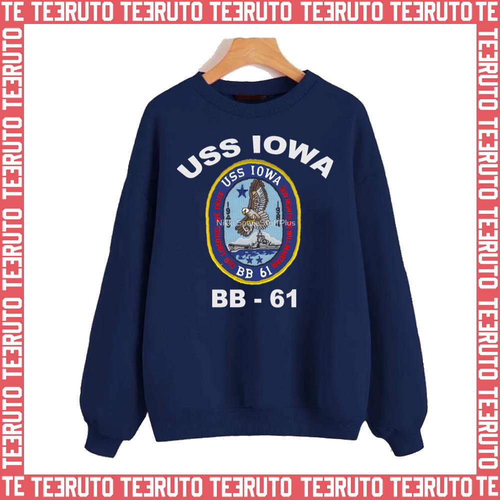 Uss Iowa Bb 61 For Dark Colors Unisex Sweatshirt