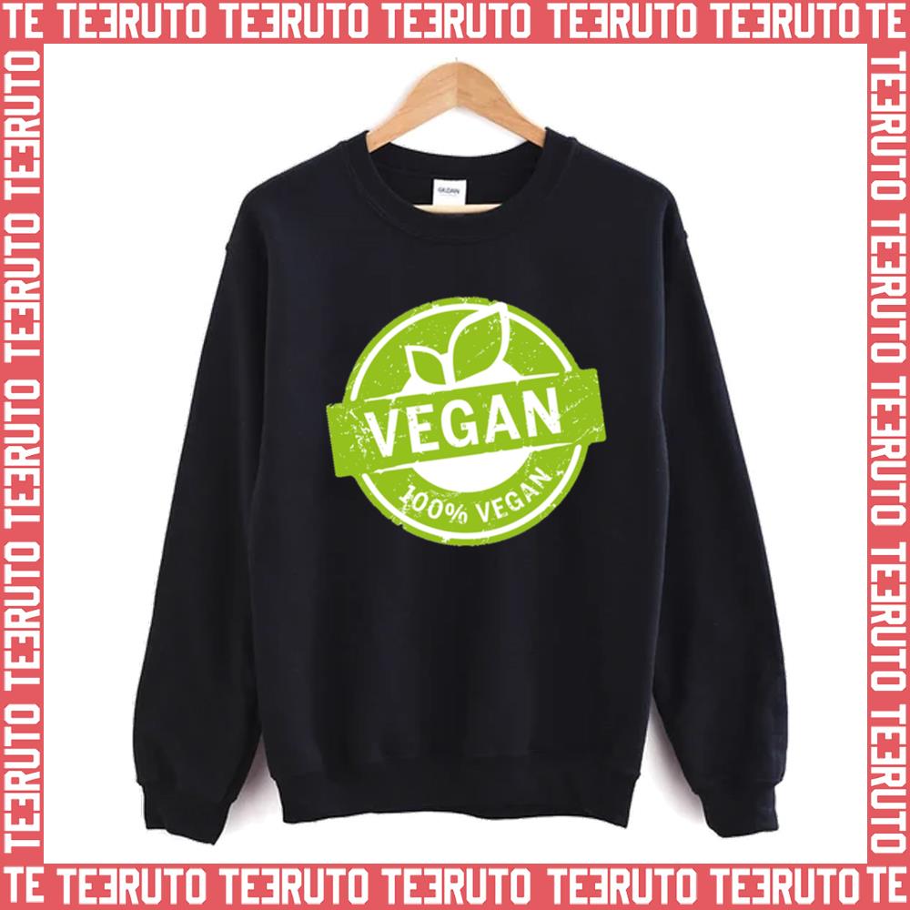Vegan Stamp Vegan For Sure Unisex Sweatshirt