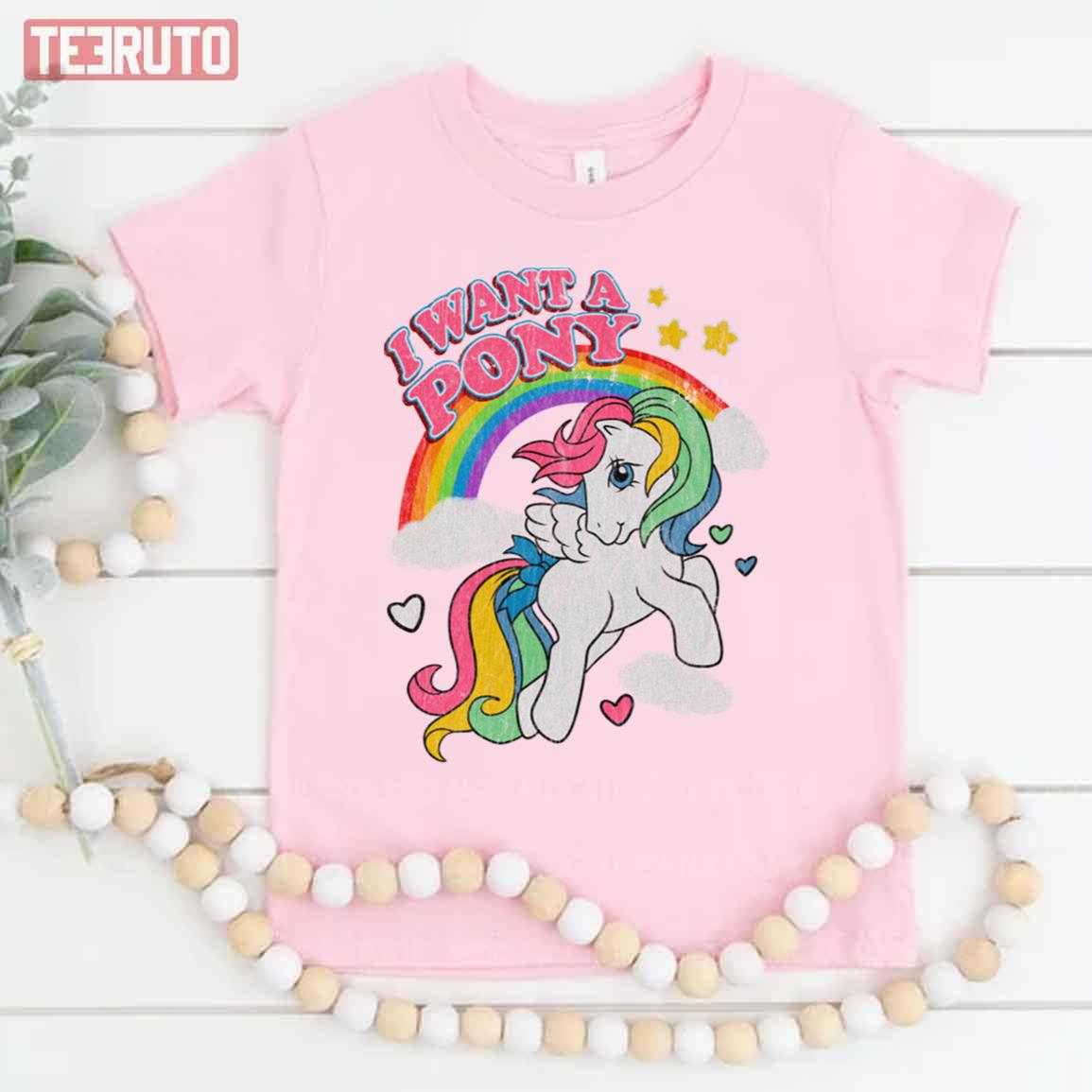 Vintage I Want A Pony My Little Pony Unisex T-Shirt