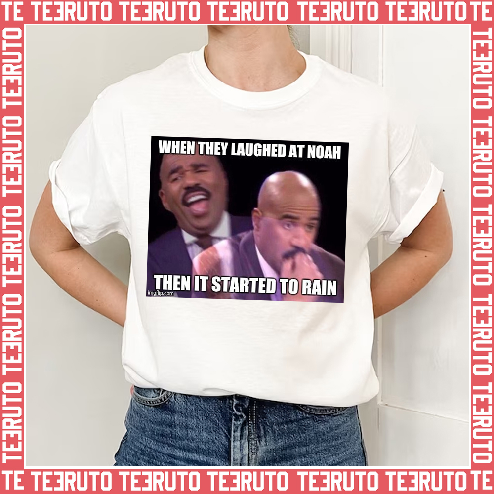 When It Started To Rain Steve Harvey Meme Unisex T-Shirt