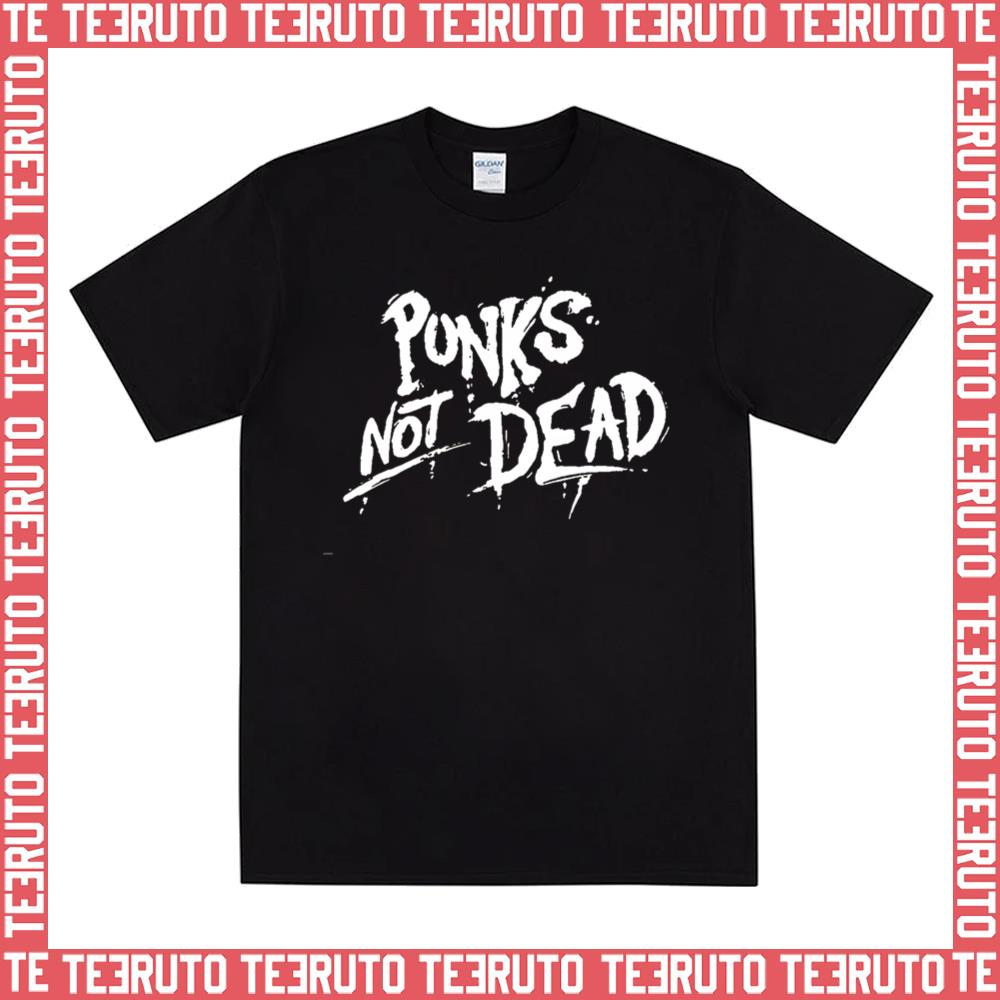 White Text Punks Not Dead Rock The Exploited Unisex Sweatshirt