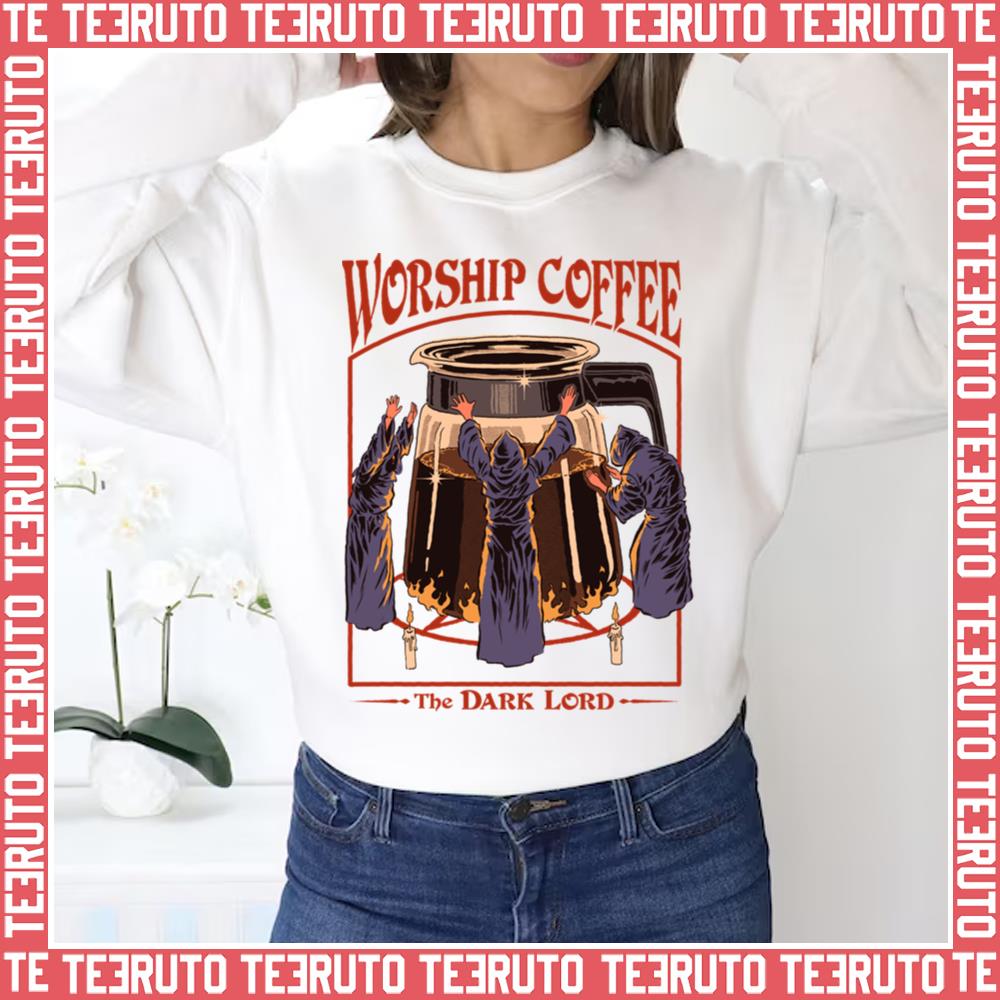 Worship Coffee Blue Velvet Unisex Sweatshirt