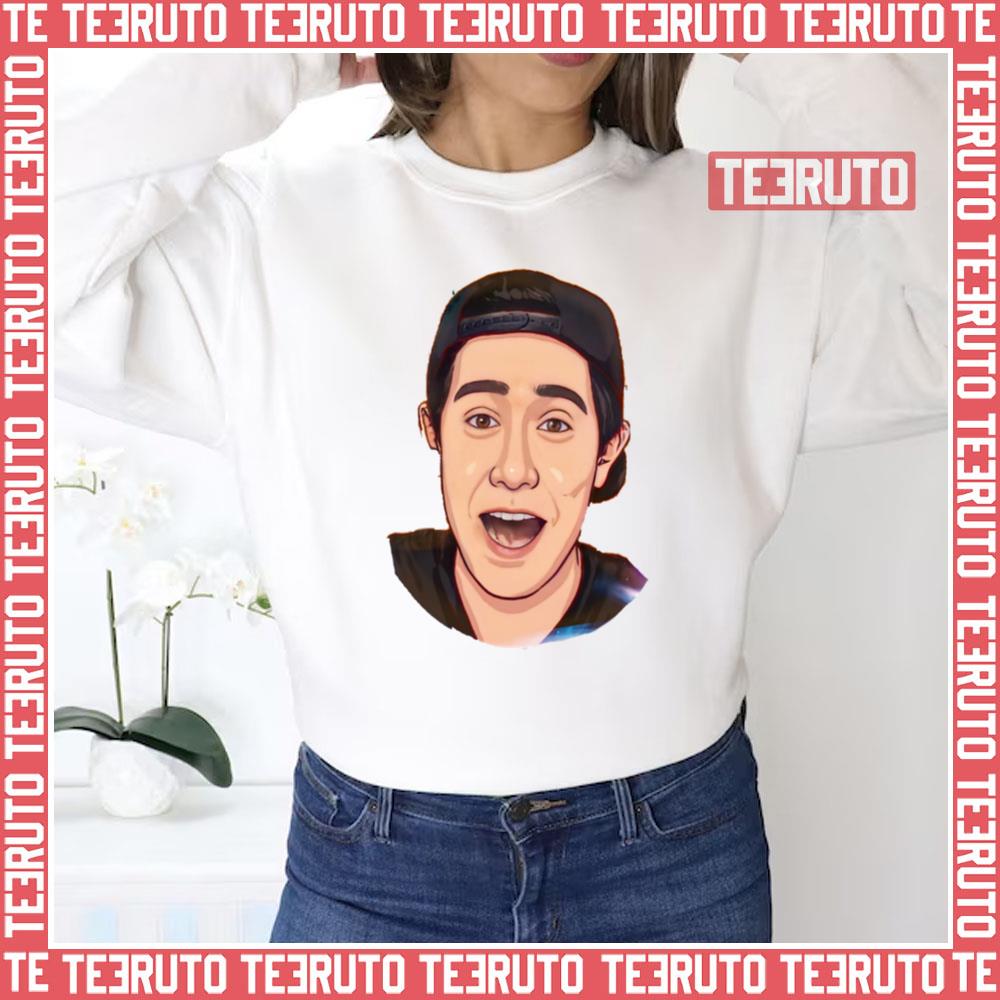 Zach King Animated Portrait Unisex Sweatshirt