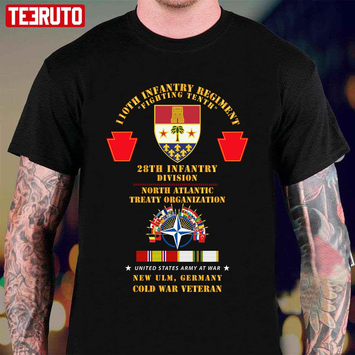 110th Infantry Regiment – 28th Inf Div Nato – New Ulm Germany Unisex T-Shirt