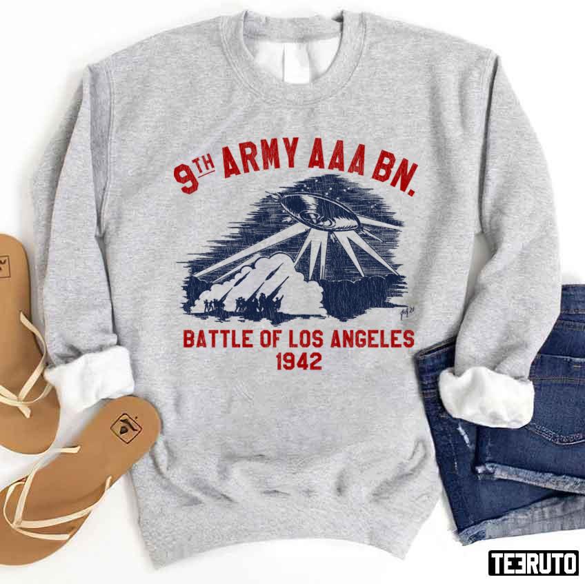 1942 Battle Of Los Angeles 9th Army Aaa Bn Unisex Sweatshirt