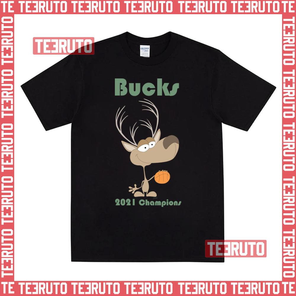 2021 Champs Milwaukee Bucks Cute Design Unisex T-Shirt