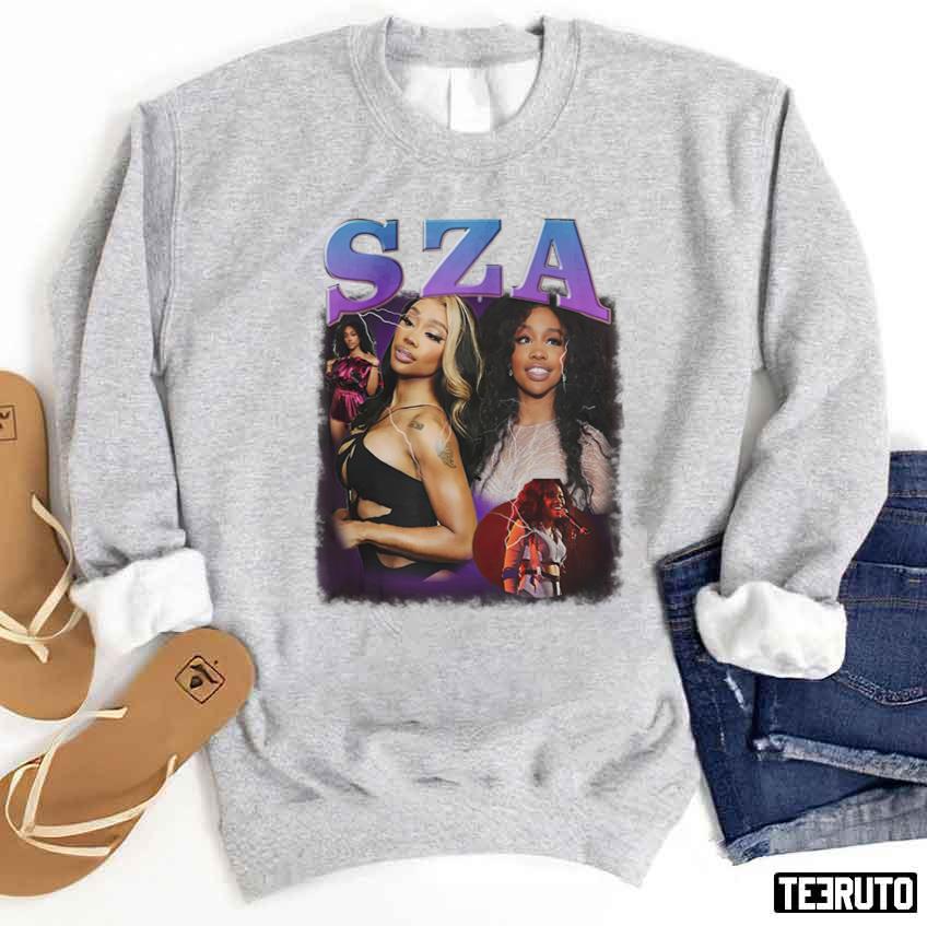 90s Collage Design Sza Sos Meme Unisex Sweatshirt