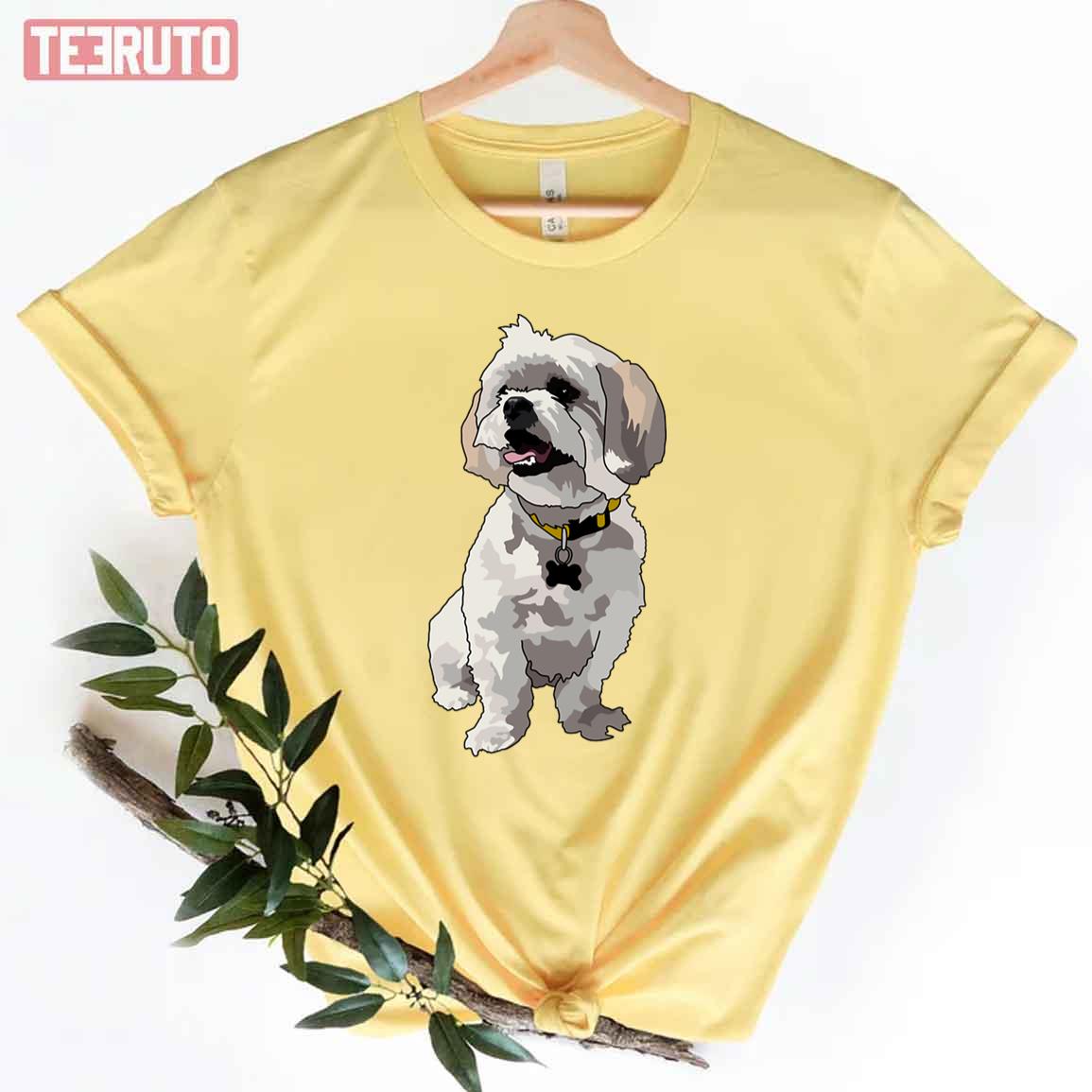 Adorable Malshi Dog Unisex T-Shirt